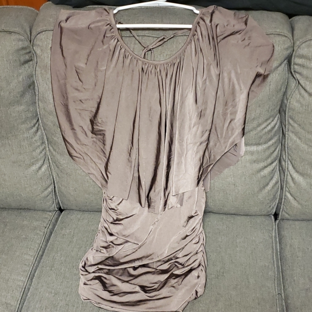bronze dress